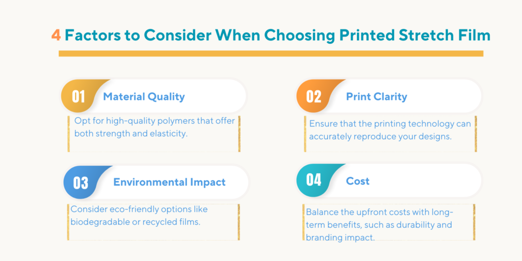 4 Factors to Consider When Choosing Printed Stretch Film