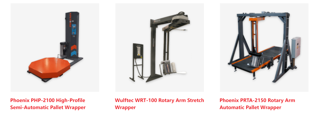 Rapid Packaging rotary arm pallet wrapper