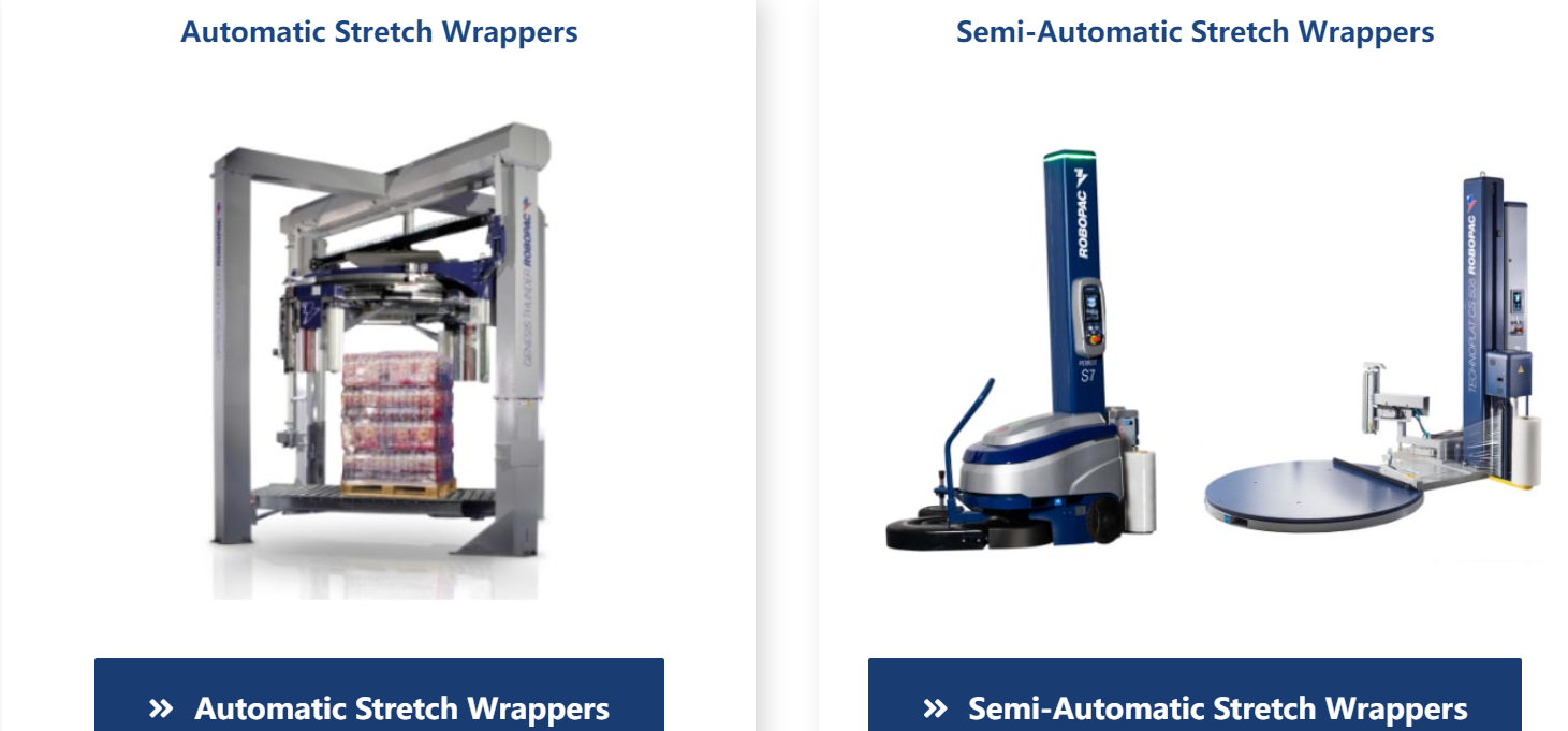 Robopac autonomous robotic stretch wrapper