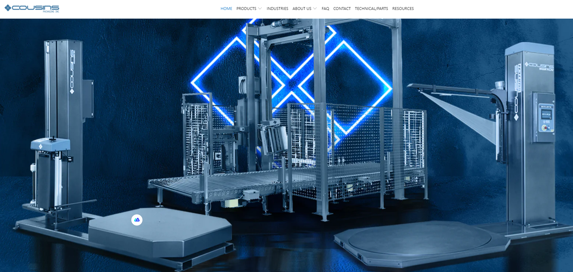 Cousins Packaging official website screenshot